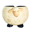 Lovely Sheep Shape Handmade Porcelain Yarn Bowl Holder SENE-PW0022-04-1