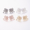 Brass Micro Pave Cubic Zirconia Stud Earring Findings ZIRC-E132-17-1