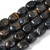 Natural Blue Tiger Eye Beads Strands G-H331-B01-2