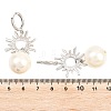 Sun Brass Hoop Earrings EJEW-Z164-13P-5