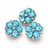 Alloy Rhinestone Snap Buttons SNAP-T001-19-1