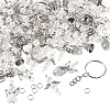 60Pcs 6 Styles Alloy & Glass Pearl Beaded Pendants PALLOY-TAC0162-3