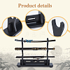 3-Tier Wooden Sword Katana Holder Stands ODIS-WH0081-11A-3