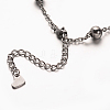 Tarnish Resistant 304 Stainless Steel Cable Chains Bracelets BJEW-O092-04-2
