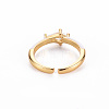 Brass Enamel Cuff Rings RJEW-T016-28G-NF-2