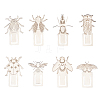 3 Sets 201 Stainless Steel Bookmarks STAS-DR0001-09A-1