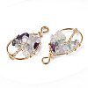 Natural Fluorite Pendants G-T131-95B-03-1