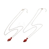 Rack Plating Alloy Heart Pendant Necklaces Sets NJEW-B081-08B-2