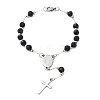 304 Stainless Steel Link Chain Bracelets BJEW-A032-07P-01-2