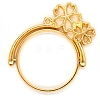 Zinc Alloy Open Back Bezel Pendants(rotatable) PALLOY-WH0076-77G-RS-1