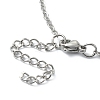 304 Stainless Steel Braided Macrame Pouch Empty Stone Holder for Pendant Necklace Making NJEW-TA00079-01-6