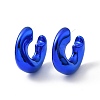 Acrylic Ring Stud Earrings EJEW-P251-35-2