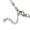 304 Stainless Steel Coffee Bean Chain Necklaces X-NJEW-JN02917-3
