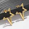 304 Stainless Steel Stud Earrings EJEW-L296-003G-2