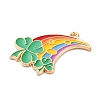 Saint Patrick's Day Alloy Enamel Pendants FIND-M060-24C-G-2