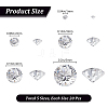 100Pcs 5 Styles Diamond Shape Grade AAA Cubic Zirconia Cabochons ZIRC-BBC0002-98-2