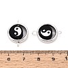 Polymer Clay Beads with CCB Plastic Frame Connector Charms CLAY-T022-35M-01B-3