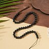 1 Strand Natural Shungite Beads Strands G-TA0003-34C-4