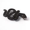 316 Surgical Stainless Steel Rhinestone Big Pendants STAS-L184-078-2