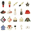 20Pcs 20 Styles Alloy Enamel Pendants ENAM-YW0003-91-1