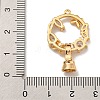 Brass Micro Pave Cubic Zirconia Fold Over Clasps KK-U037-30G-03-3