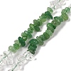 Natural Quartz Crystal & Green Aventurine Beads Strands G-L610-A01-01-1