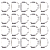 20Pcs Iron D Rings IFIN-DC0001-10-1