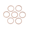 Rack Plating Brass Linking Rings X-KK-P286-01B-RG-1