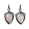 Natural Rose Quartz Pendants G-F777-01AS-11-1