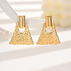 Stylish Textured Trapezoid 201 Stainless Steel Stud Earrings KV0782-5