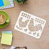 Plastic Reusable Drawing Painting Stencils Templates Sets DIY-WH0172-485-3