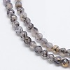 Natural Agate Round Beads Strand G-L084-4mm-01-2