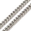 201 Stainless Steel Curb Chain Necklaces for Men NJEW-Q336-08D-P-4