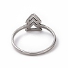 201 Stainless Steel Arrow Mark Finger Ring for Women RJEW-J051-05P-3