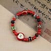 Handmade Porcelain Beaded Stretch Bracelets FS-WG33B94-07-1