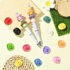 36Pcs 12 Colors Opaque Acrylic Beads SACR-CJ0001-84-6