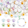 84Pcs 6 Colors Opaque Acrylic Beads OACR-GA0001-08-1