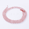 Watermelon Stone Glass Bead Strands G-G735-44F-6mm-2