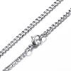 Tarnish Resistant 304 Stainless Steel Curb Chain Necklaces NJEW-P147-04P-3