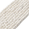 Electroplated Shell Pearl Beads Strands BSHE-K017-6mm-1