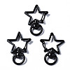 Spray Painted Eco-Friendly Alloy Swivel Snap Hooks Clasps PALLOY-T080-14A-NR-1