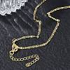 2MM Brass Mariner Link Chain Necklaces for Women KK-CBA2293-15G-3