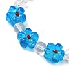 Crystal Glass Beaded Stretch Bracelets for Women BJEW-JB12791-02-3
