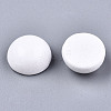 Spray Painted White Wood Cabochons X1-WOOD-TAC0001-23A-3