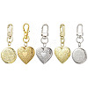 5Pcs 5 Styles Brass Locket Pendant Decoration KEYC-JKC00937-1