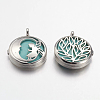 Synthetic Turquoise Pendants G-G910-H04-2