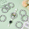 10Pcs Food Grade Eco-Friendly Silicone Pendants SIL-ME0001-03-5