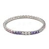 Cubic Zirconia Stretch Bracelets BJEW-G695-03P-02-2