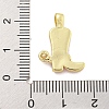 Brass with Cubic Zirconia with Enamel Pendant KK-Q814-22G-01-3