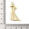 Wedding Brass Micro Pave Clear Cubic Zirconia Pendants KK-D237-01G-3